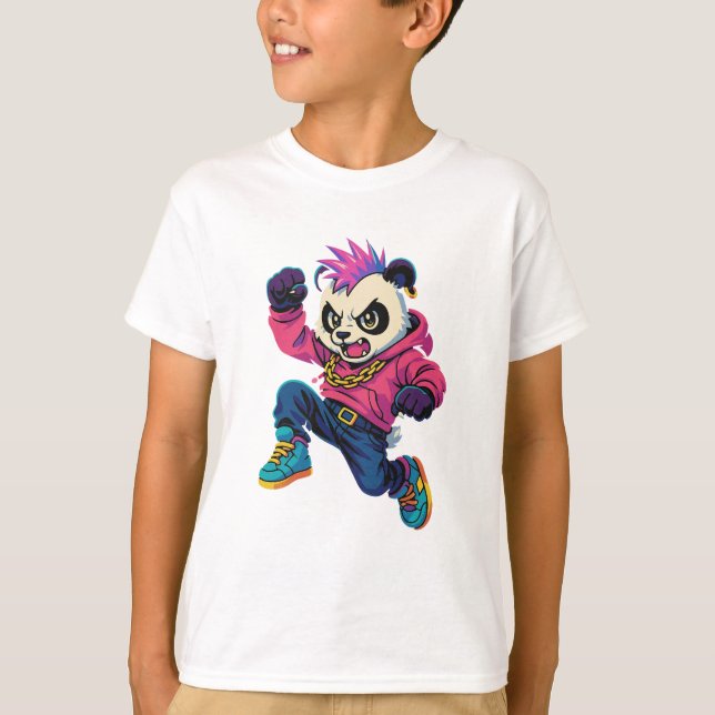 Camiseta Poder do Panda Punk (Frente)