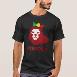 Camiseta Poder etíope - o t-shirt escuro básico dos homens