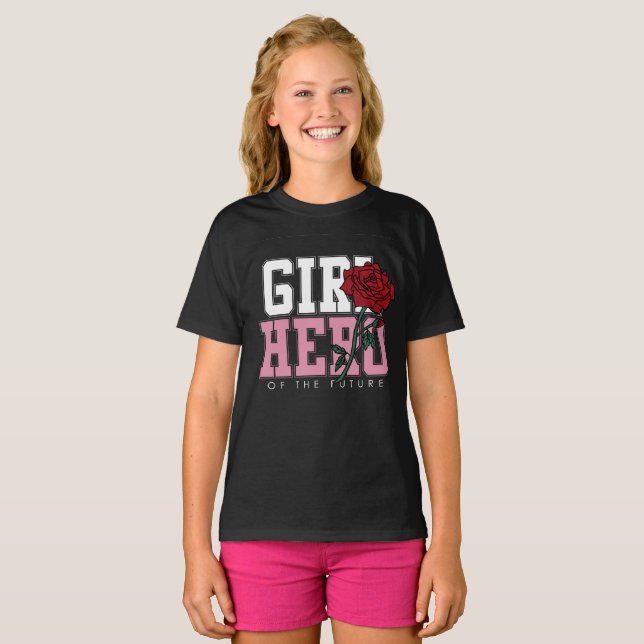 Camiseta Poder Feminino | Heroína do Futuro (Frente Completa)