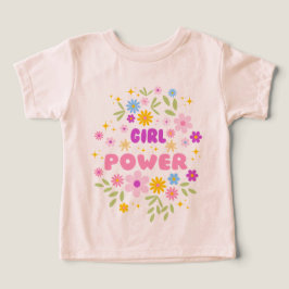 Camiseta "Poder Feminino" para Criança e Jovem