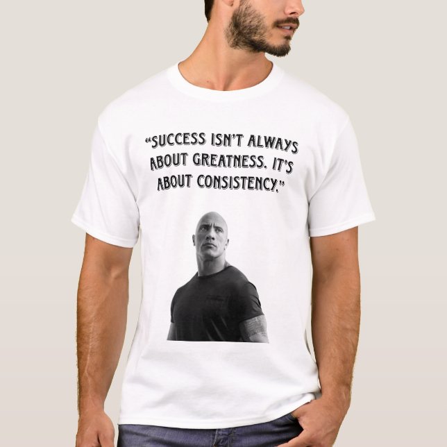 Camiseta Poder Incontrolável – A Mentalidade The Rock 💪 (Frente)