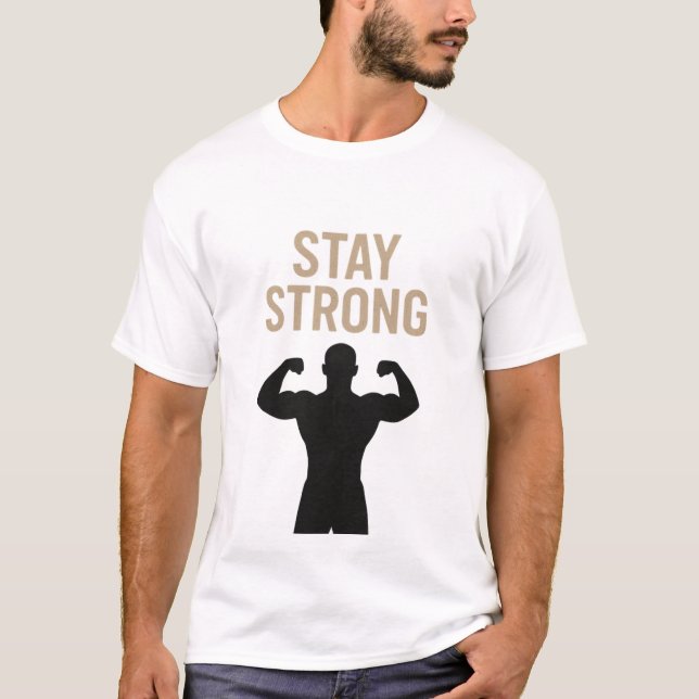 Camiseta Poder Interior – Cartaz Motivacional de Treino em  (Frente)