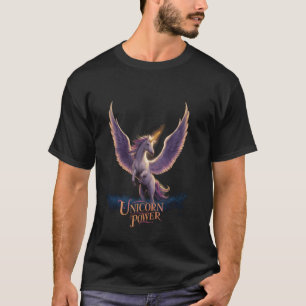 Camiseta Poder Mágico de Unicórnio da Garota Fofa