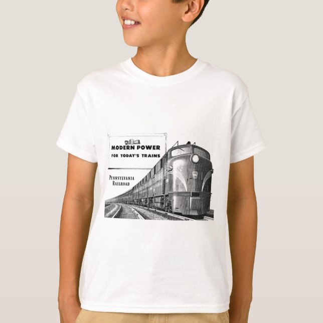 Camiseta Poder moderno do trem da estrada de ferro de (Frente)