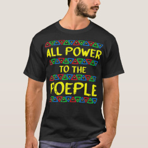 Camiseta Poder Para A História Negra Das Pessoas Americana