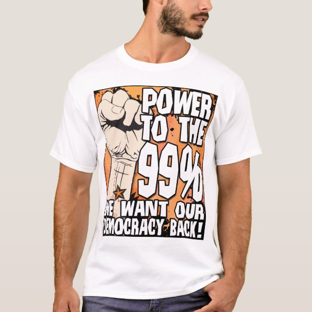 Camiseta Poder Para os 99% (Frente)