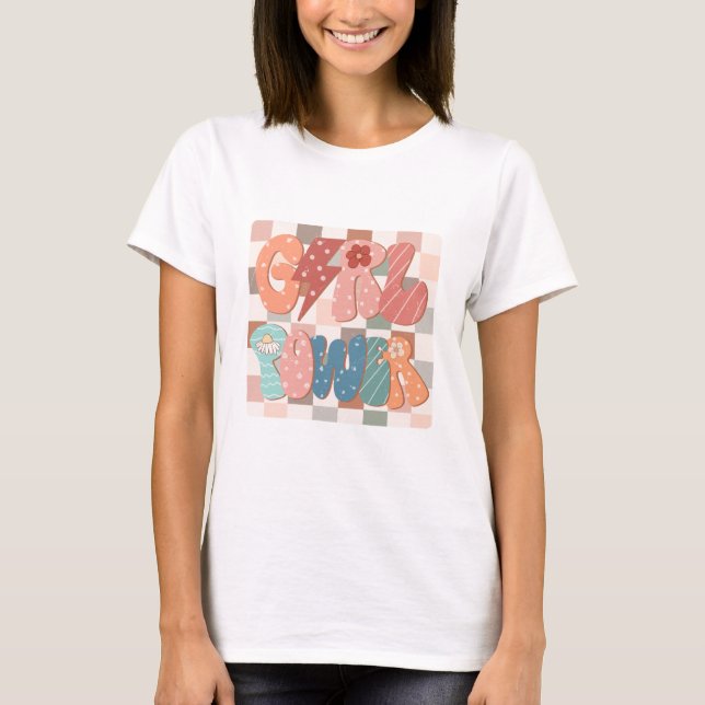 Camiseta Poder Retro Feminino (Frente)