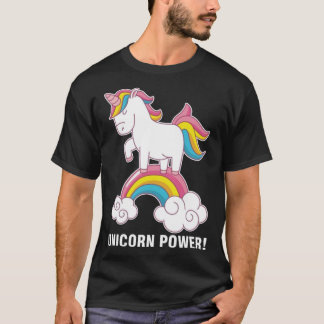 Camiseta poder unicórnio ama diversão