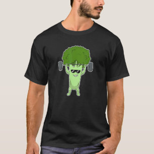 Camiseta Poder Vegano Vegetariano Brócolis Planta Musculaçã