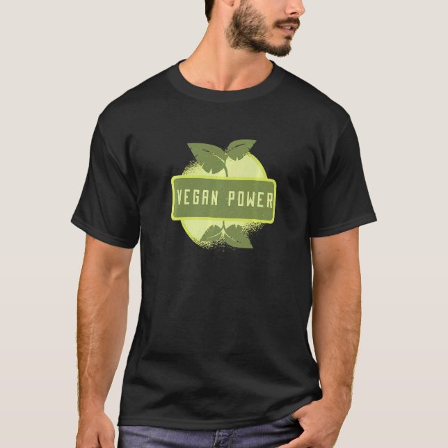 Camiseta Poder Vegano Vegetariano Planta Maçã Musculação Tr (Frente)