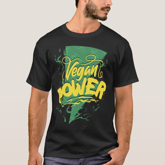 Camiseta Poder Vegano! Veggie Vegano (Frente)