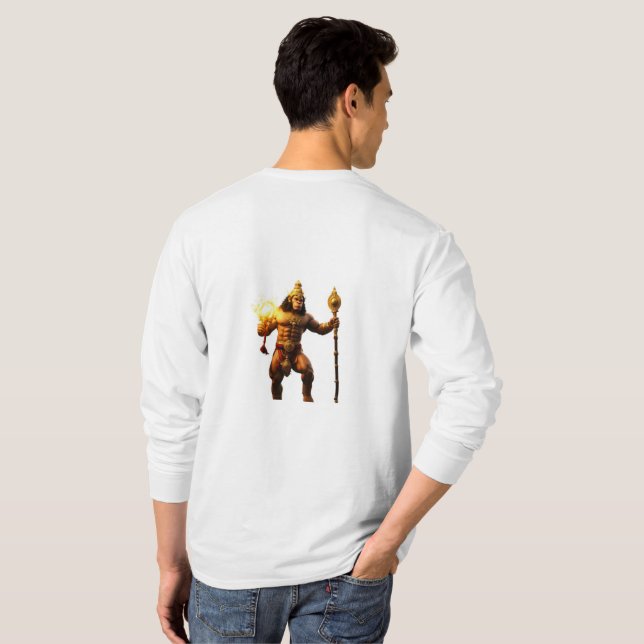 Camiseta "Poderes Míticos, Estilo Legendário" (Parte Traseira Completa)
