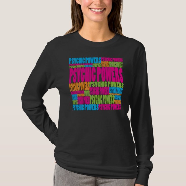 Camiseta Poderes psíquicos coloridos (Frente)