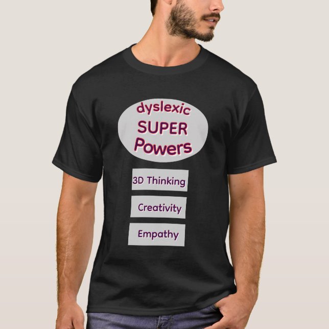 Camiseta Poderes Super Disléxicos (Frente)