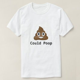 Camiseta PODERIA fazer cocô no trocadilho emoji design tee
