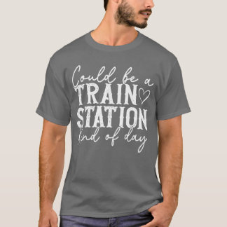 Camiseta Poderia Ser Um Dia Tipo Estação De Trem