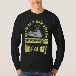 Camiseta Poderia Ser Um Dia Tipo Estação De Trem, sarcasmo