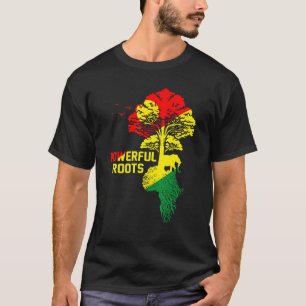 Camiseta Poderosas Raízes Africanas História Negra Mês Depo