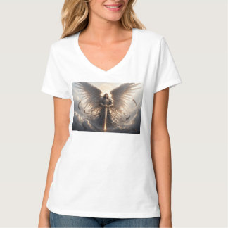 Camiseta Poderosas Ruas Michael, Arcanel Women V Neck Tee