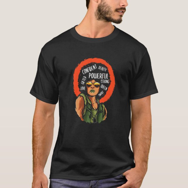 Camiseta Poderoso afro (Frente)