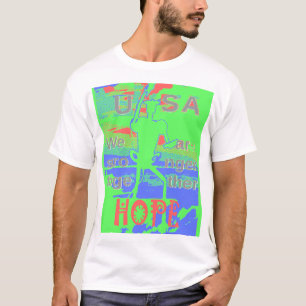 Camiseta Poderoso ECO EUA Hillary Esperança Somos Mais Fort