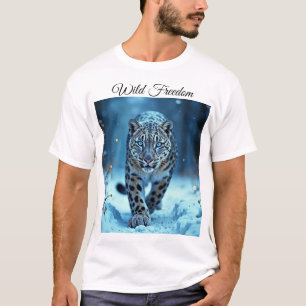 Camiseta Poderoso predador, neve, beleza fria
