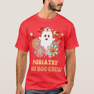 Camiseta Podiatria Boo Boo Crew Enfermeira de Halloween