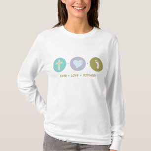 Camiseta Podiatry do amor da fé
