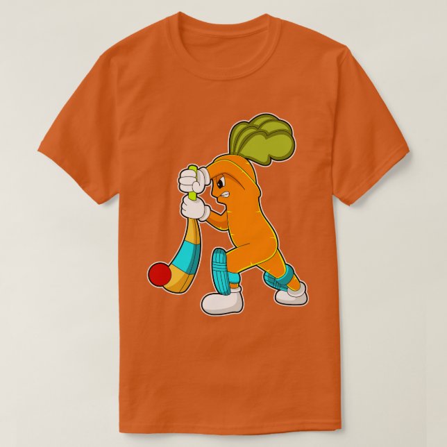 Camiseta podridão no Cricket com morcego de Cricket (Frente do Design)