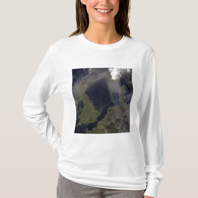 Camiseta Poeira africana soprando sobre a Escócia (Frente)