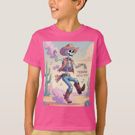 Camiseta Poeira de Osso Yeehaw – Levantando Diversão no Des