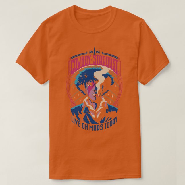Camiseta Poeira de Stardust do Cowboy (Frente do Design)