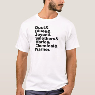 Camiseta Poeira e Blues & Joyce & Smothers & Mario & Chemic