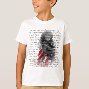 Camiseta poema da esposa do exército