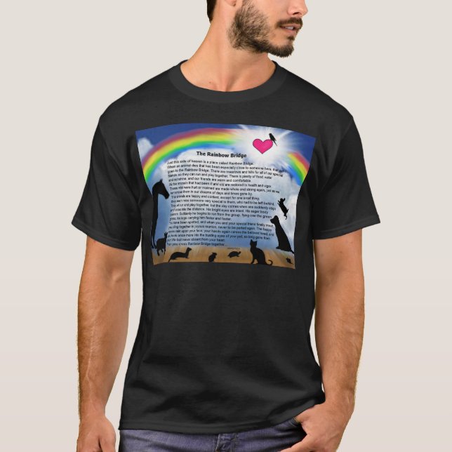Camiseta Poema da ponte do arco-íris (Frente)