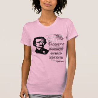 Camiseta Poema de Edgar Allan Poe SOZINHO