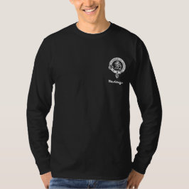 Camiseta Poema de Gregor do clã no preto traseiro do bolso