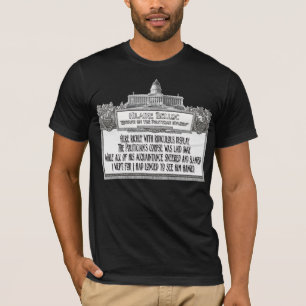 Camiseta Poema de Hillaire Belloc: O funeral do político