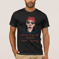 Poemas líricos soolking do t-shirt, poemas