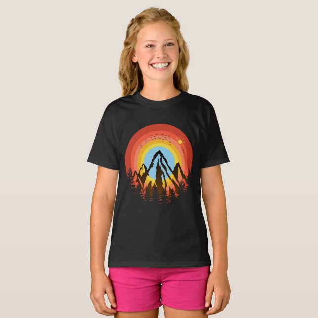 Camiseta POENTE COLORIDO NO MONTE (Frente Completa)