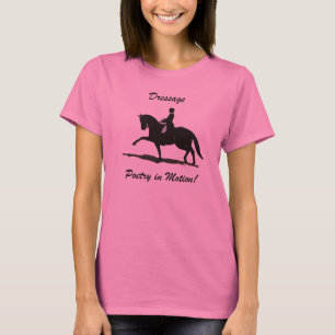 Camiseta Poesia do adestramento no cavalo do movimento