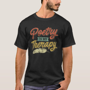 Camiseta Poesia é minha Terapia Poemas Poetas Livro amor Po