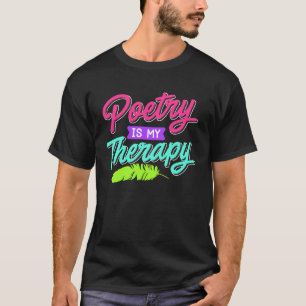 Camiseta Poesia é minha Terapia Poemas Poetas Livro amor Po