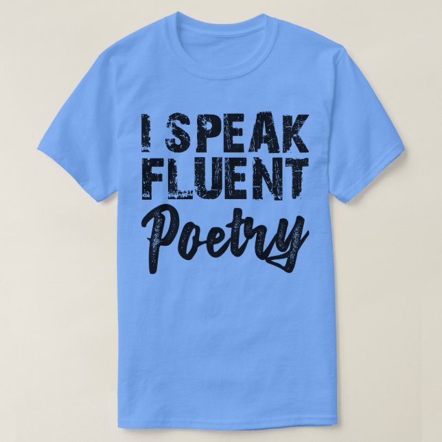 Camiseta Poesia eu falo poesia fluente (Frente do Design)
