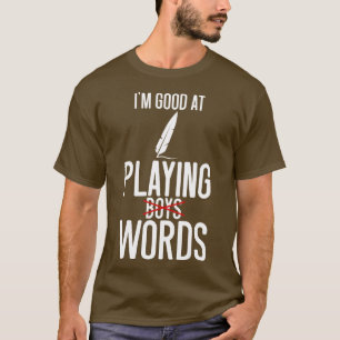 Camiseta Poesia Sou Boa Em Tocar PalavrasRapazes