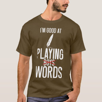 Camiseta Poesia Sou Boa Em Tocar PalavrasRapazes
