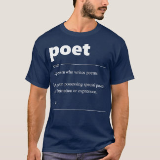 Camiseta Poet Definition Funny Gift for Poet Drama Poetry