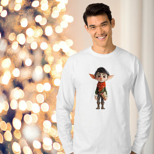 Camiseta Poeta Adolescente Teão Tee Christmas Elf Men' Tee
