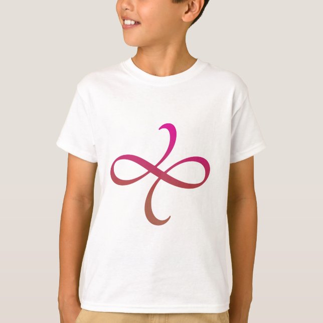 Camiseta Poetica Flourish (cor-de-rosa-vermelha-laranja) (Frente)