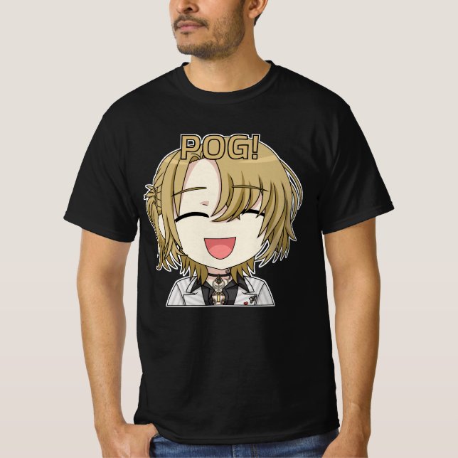 Camiseta Pog! Chibi - Fanart de Luca Kaneshiro (Frente)